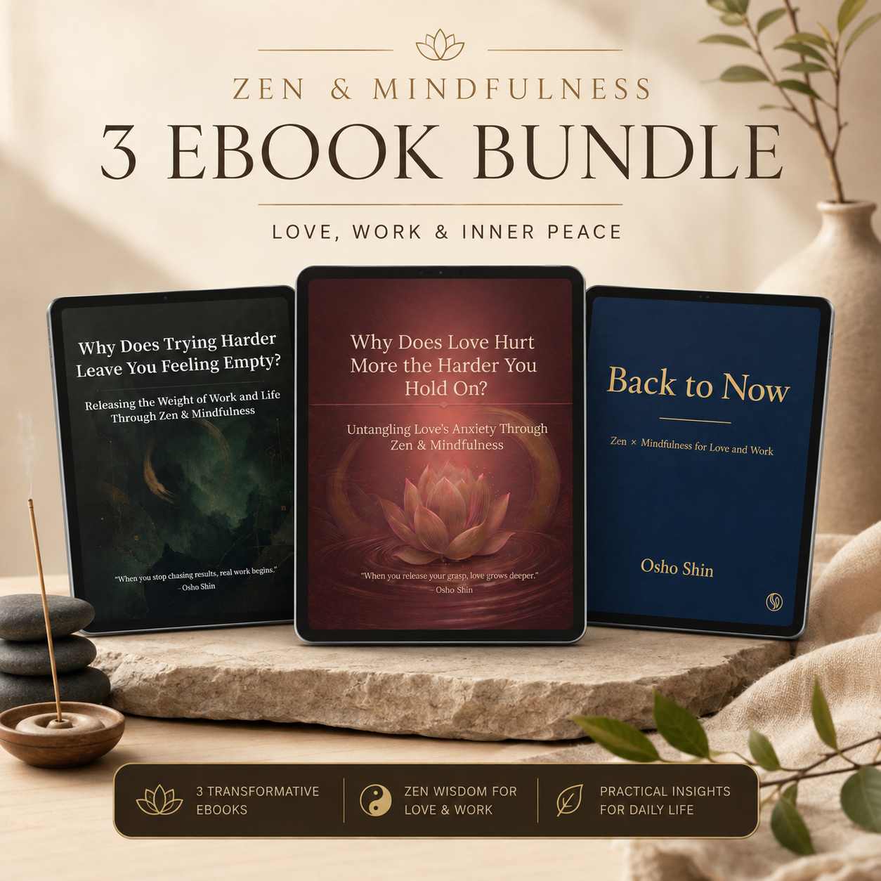 The Complete OshoShin eBook Collection | Zen & Mindfulness for Love, Work, and Everyday Life